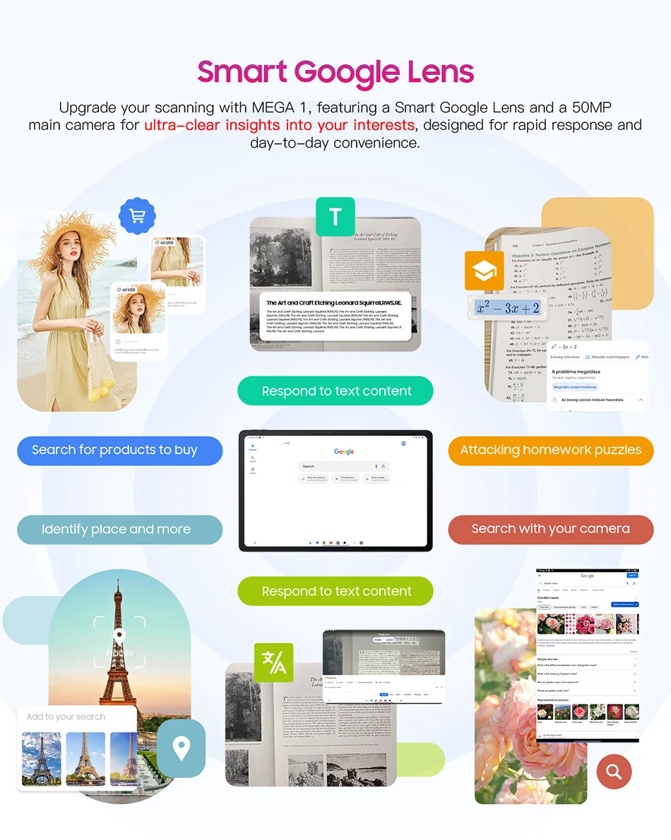 【World Premiere】Blackview MEGA 1 Tablet 11.5 inch 2.4K 120Hz Display 8GB 256GB 50MP+13MP Camera 8800mAh 33W Fast Charging Pad P