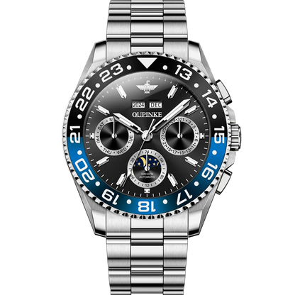 OUPINKE 3271 Original Waterproof Watch For Man Stainless Steel Strap Fashion Automatic Mechanical Wristwatch Luxury Men Gift