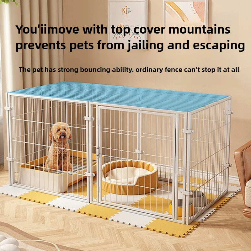 Pet Fence,Dog Cat,Indoor Small Dog,Prison Break Prevention,Dog Nest,Dogs Cage,Home Use,Extra Large,Thickened, Reinforced Cage