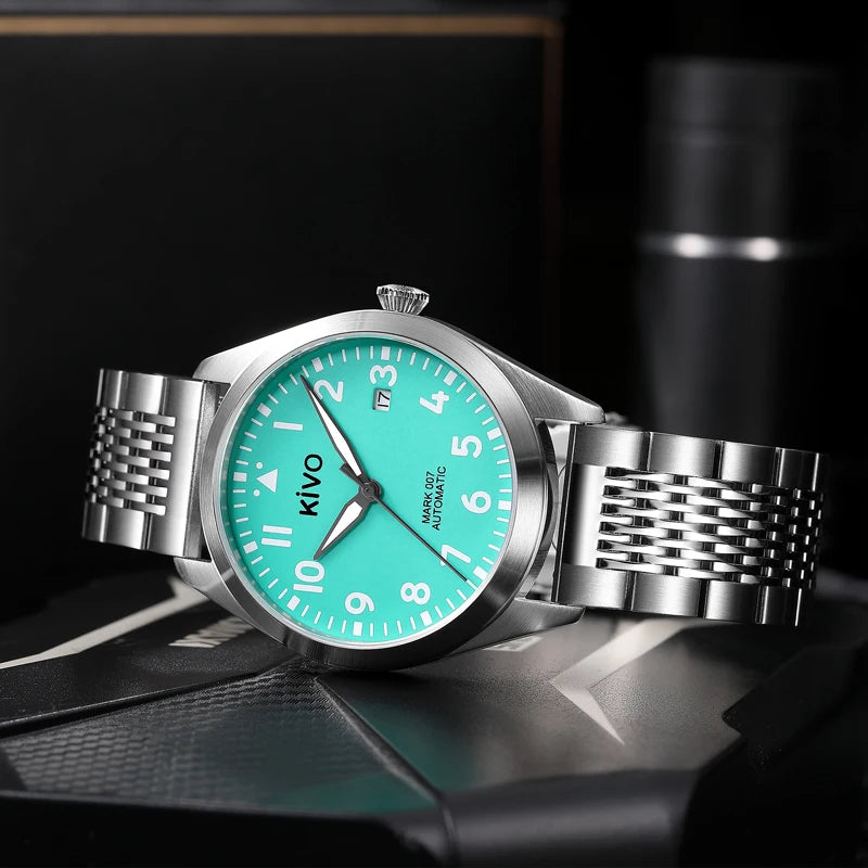 Flieger Pilot Watch A Type B Aviator Automatic Field Reloj Piloto Relogio Mechanical Wristwatch Orologio Pilota Montre Pilote
