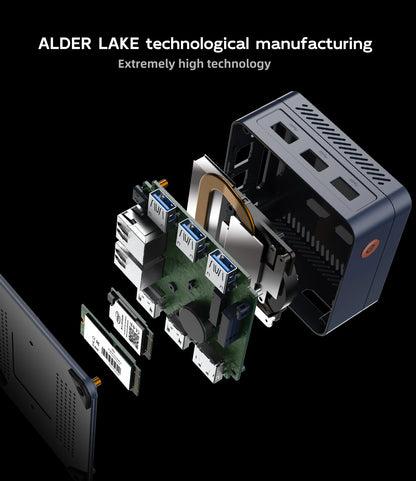 SOYO M4 Mini Mini PC Intel Twin Lake N150 CPU Mini Gaming Computer 12GB DDR5 512GB RAM Windows 11 Pro WiFi5 BT5.2 Type-C USB3.2