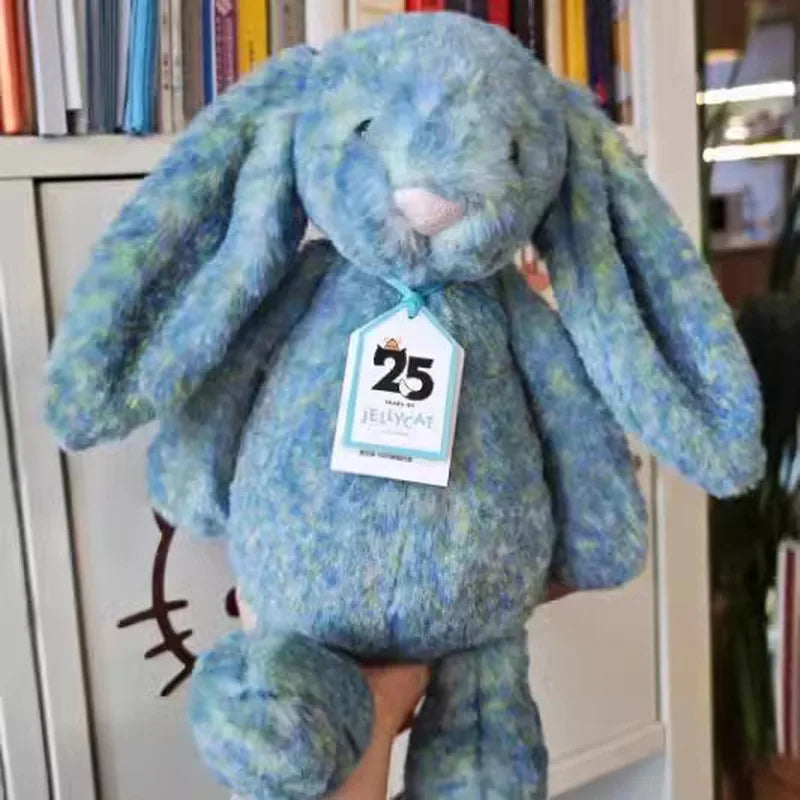 New 30cm Monet Bunny Plush Doll 25th Anniversary New Shy Blue Oil Painting Rabbit Home Decoration Cat And Dog Toy Pet Gift