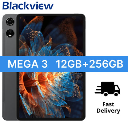 【World premiere】Blackview MEGA 3 Tablet 12.1" 2.5K 90Hz Display 12GB 256GB 8800mAh 50MP Camera 33W Fast Charging Android 15 Pa