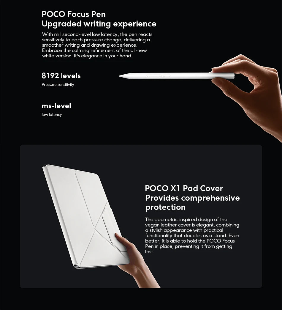 POCO PAD X1 Global Version 8GB 512GB Tablet 11.2" 3.2K 144Hz Eye-care Display Snapdragon 7+ Gen 3 WIFI 6E 8850mAh Pad PC