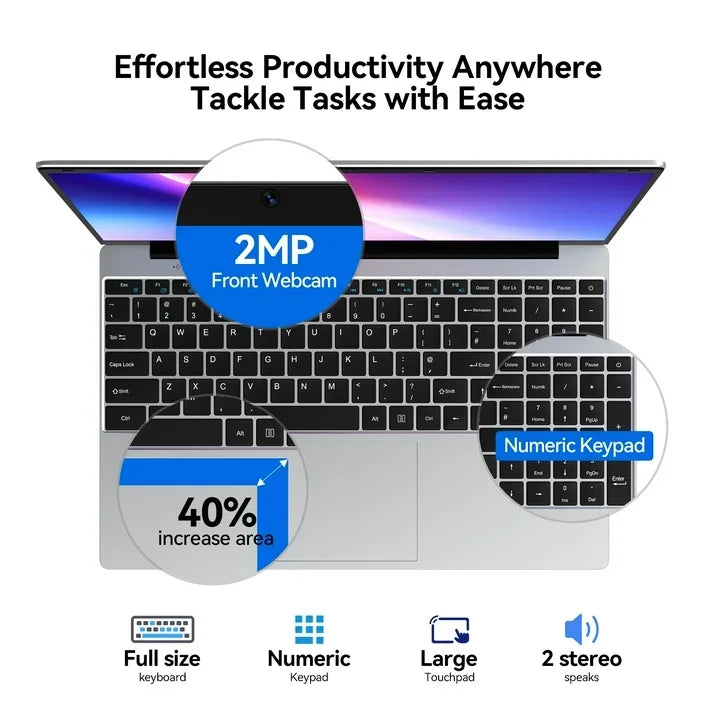 LENO 15.6" Gaming Laptop – Intel Core i9-9900, 32GB RAM, 2TB SSD, Windows 11