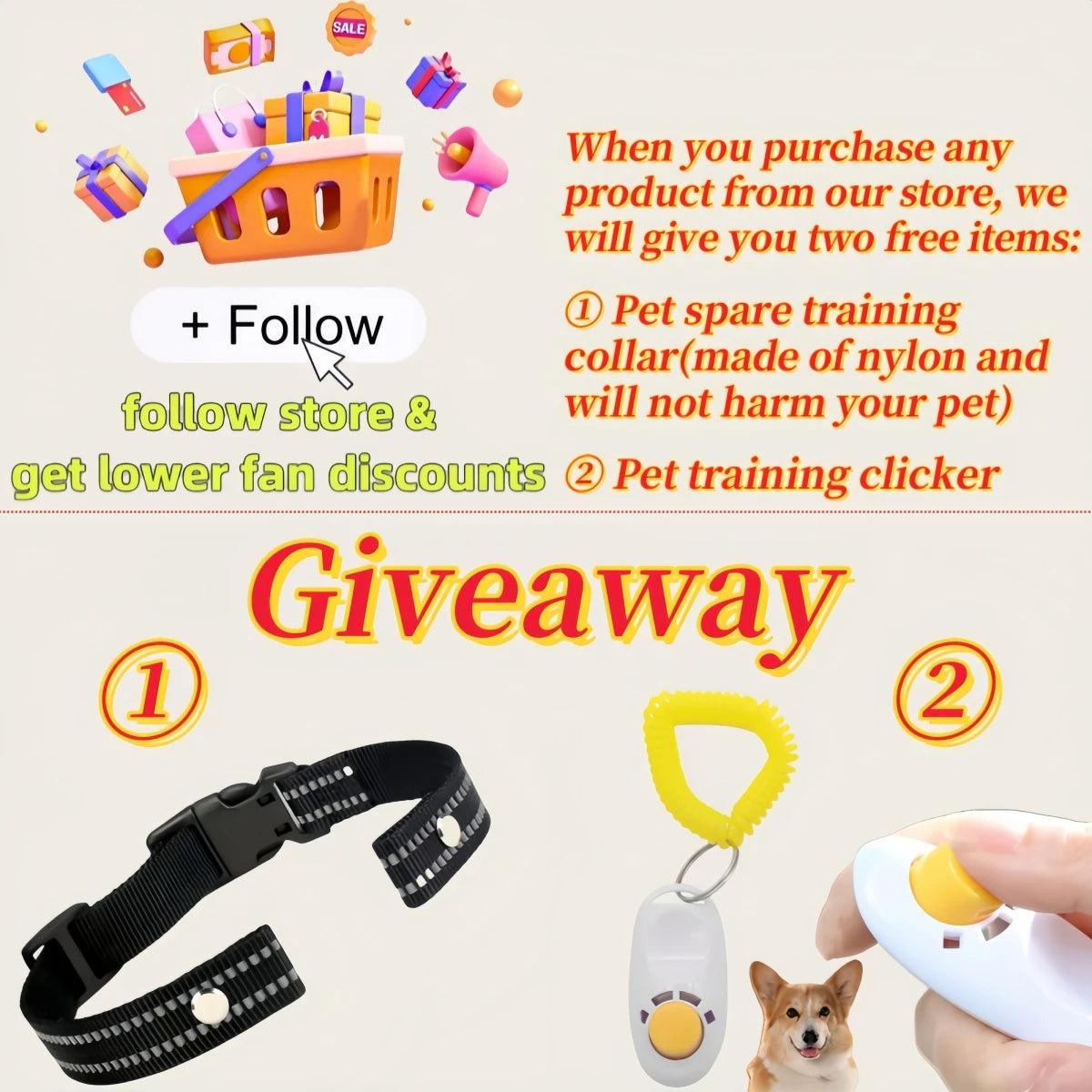 YHLC Automatic Anti Barking Dog Collar, Rechargeable Bark Stopper, Stop Barkin, Electric Training Collar for Dog