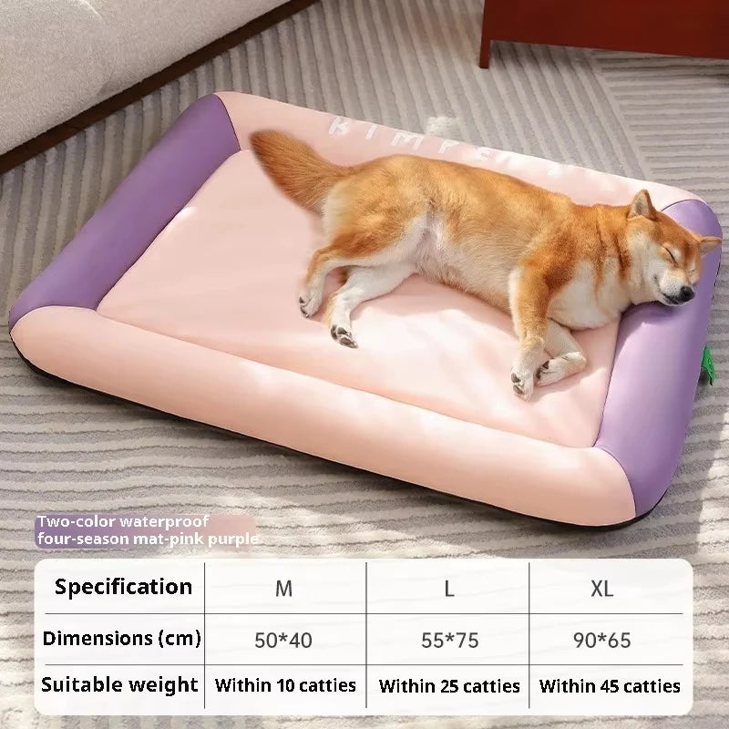 Cats Beds Summer Cooling Pet Bed Large Dog Baskets Pets Dogs Accessories Small Products Medium Accessory Fluffy Bad Puppy Sofa