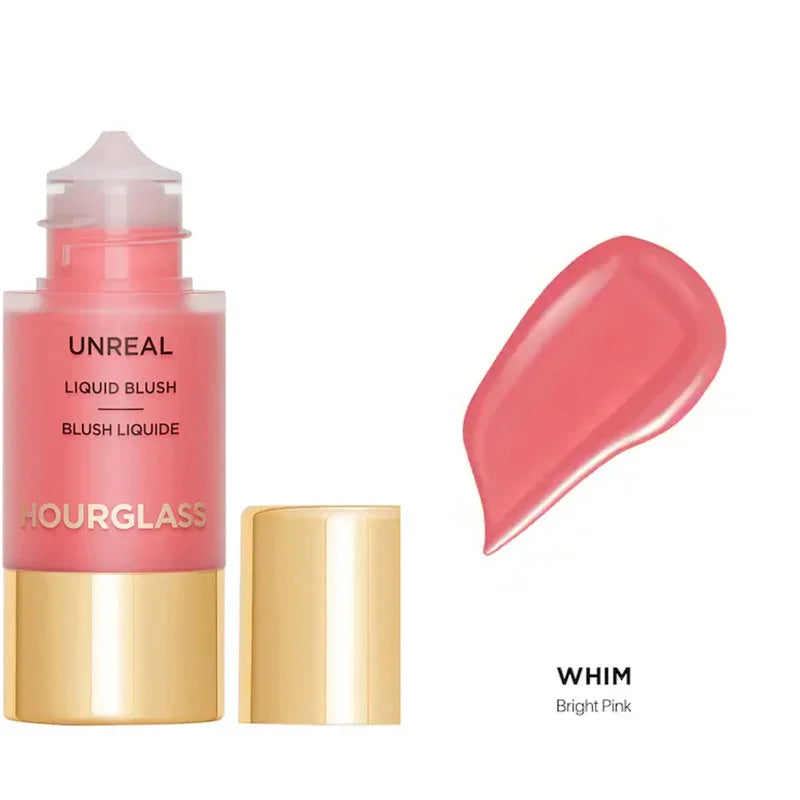 Hourglass New UNREAL Liquid Texture Powder Blusher Full Clear Color Cheek Fluidity Easy Push Away Create Natural Skin Portable