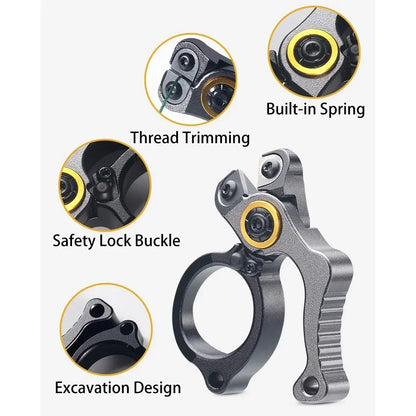 MuqiNush Fishing Tool Stainless Steel Wire Cutter Tong Hook Remover Braided Scissor Knife Forked Ring Openers Outdoor Multitool