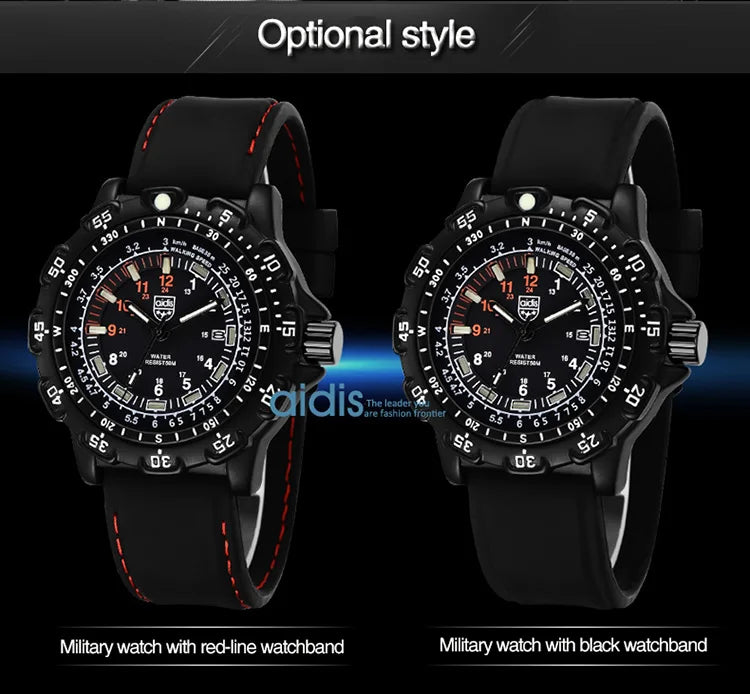 Addies Military Watch Special Forces Outdoor Sports Luminous Classic SEAL Army Wristwatch Man Quartz Watches For Men Waterproof