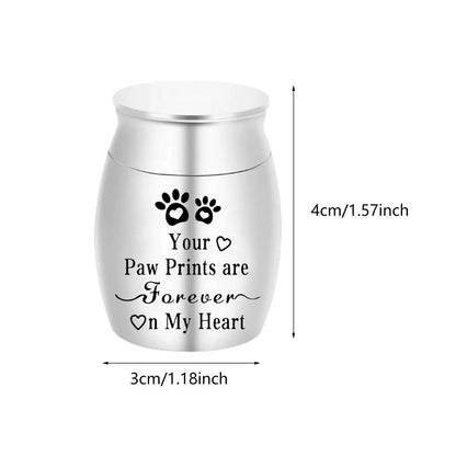 Dog Cat Ashes Funeral Cremation Urn Remembrance Gift Retain Memories Pet Burial Durable Stainless Steel Pet Urn Premium Urn