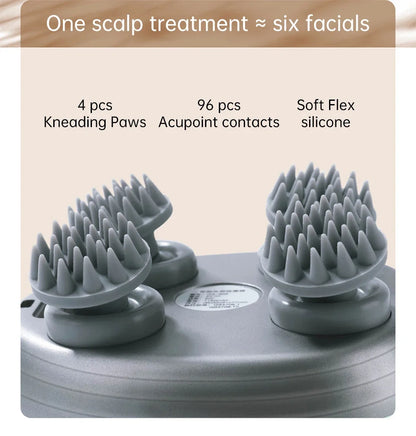 3D Electric Head Massager for Cats Dogs Pets Scalp Massager Rechargeable Body Relax Massager Promote Hair Growth Pet Supplies