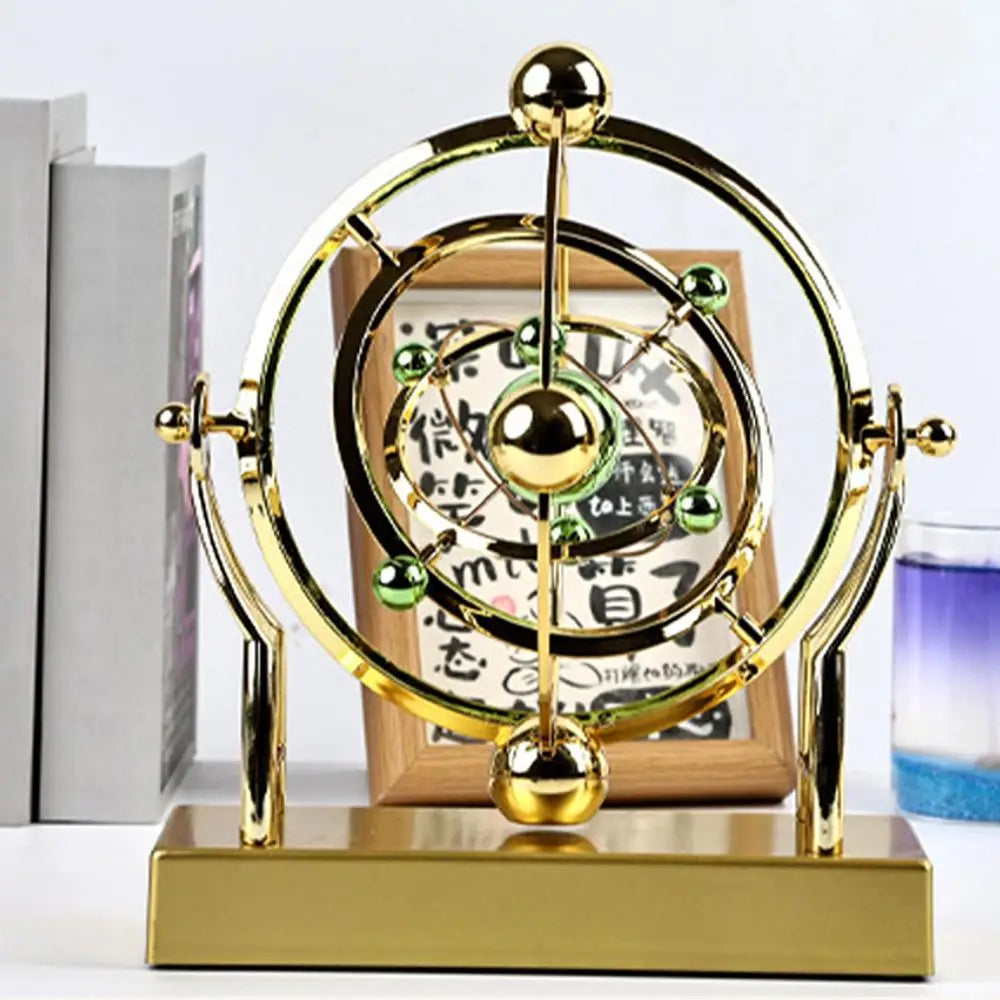 Celestial Orbit Pendulum Perpetual Motion Machine, Kinetic Art Desk Decor, Astronomy Model Creative Home Rotary Decoration Desk