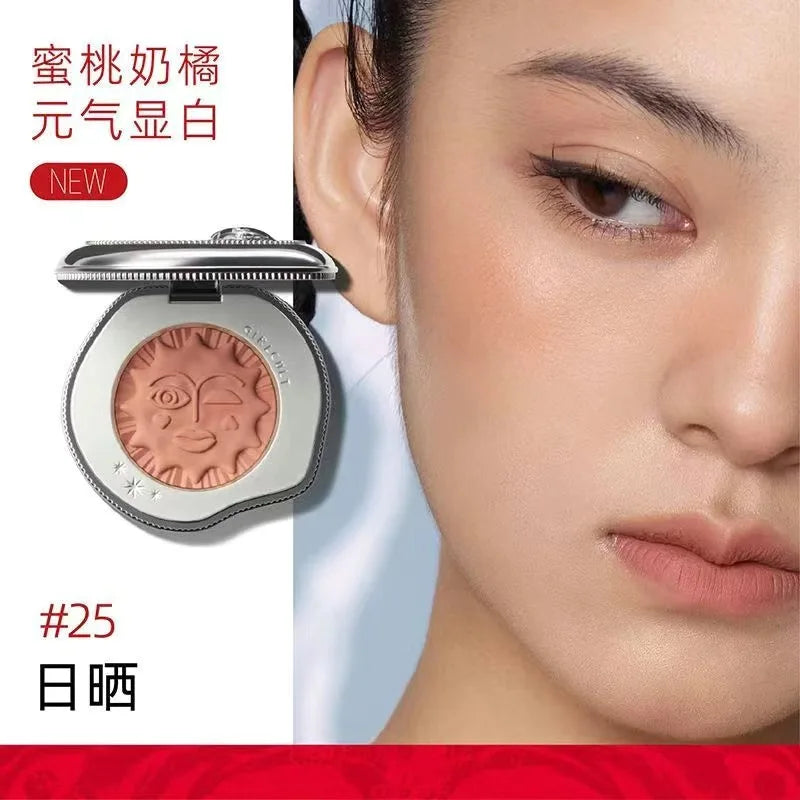 Girlcult Cute Makeup Korean Blush Contour And Highlighter Palette Matte Lasting Blusher Cream,Lightweight & Smooth Finish