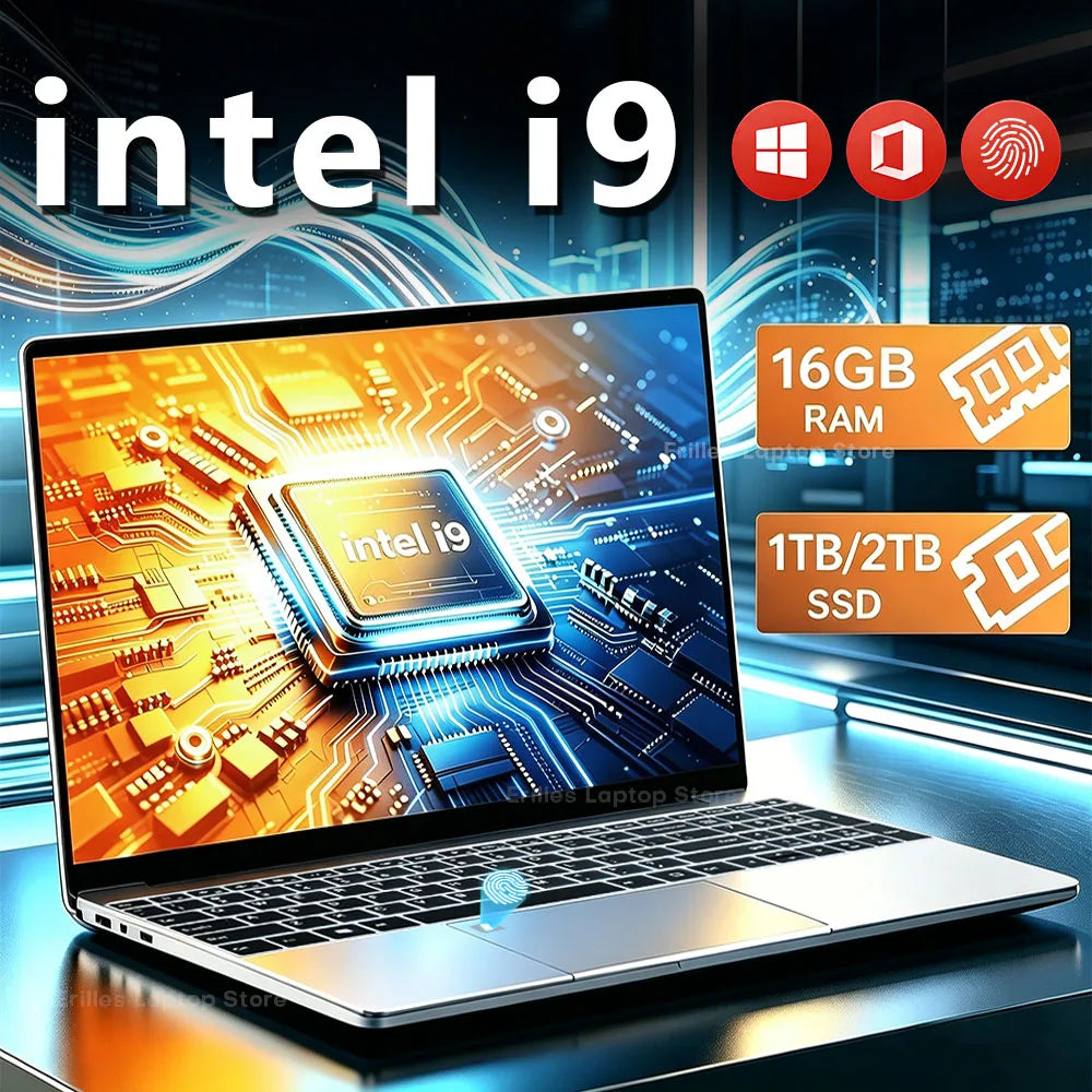 15.6" Gaming Laptop – Intel Core i9-10980HK/i9-9900U, 16GB RAM, 2TB SSD, Fingerprint, Windows 11