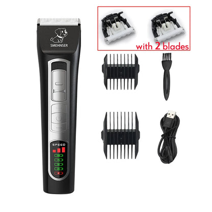 Professional Dog Clippers High Power Dog Hair Cutter Low Noise Pet Trimmer Grooming Clippers with Guard Combs for Animals