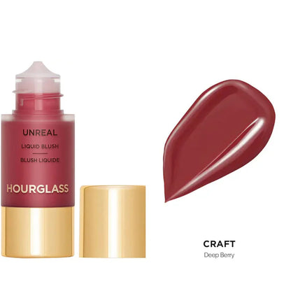 Hourglass New UNREAL Liquid Texture Powder Blusher Full Clear Color Cheek Fluidity Easy Push Away Create Natural Skin Portable
