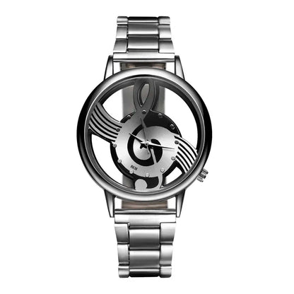 Women Watches Luxury Fashion Music Note Noble Watch Leather Strap Waterproof Quartz Reloj Mujer Men Watches Relogio Hot Salling