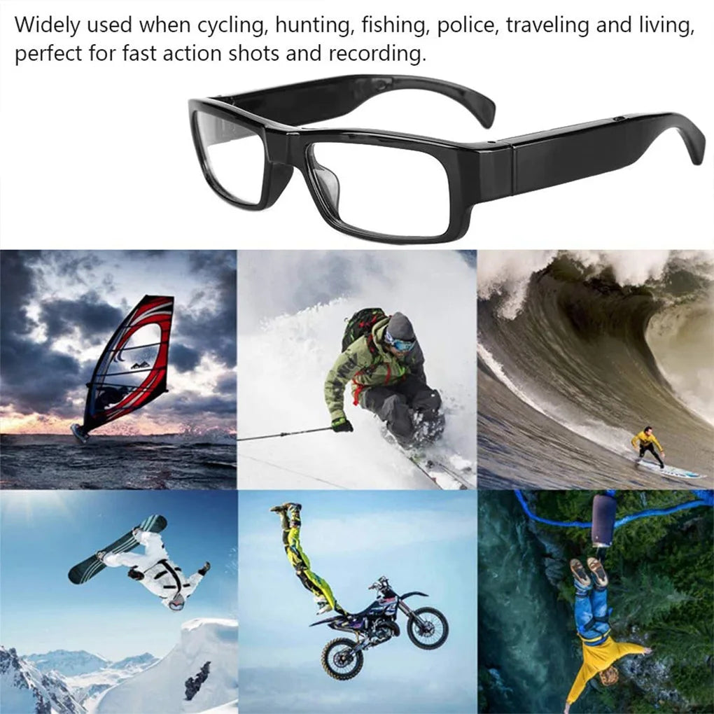 1080P HD Mini Camera Glasses DVR Glasses Camera Sports Video Glasses Outdoor Recorder Glasses Camera Conference Process