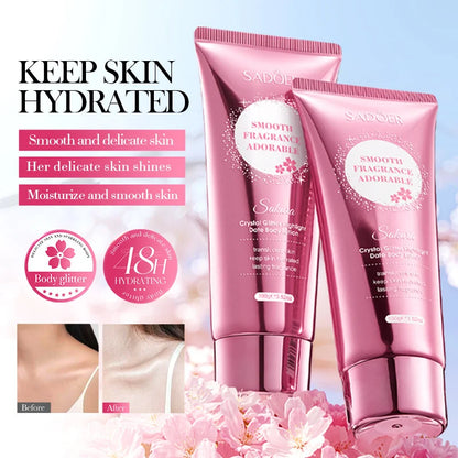 Sakura Skin Whitening Cream Dark Spots Removal Bleach Body Care Lotion Permanently Woman Beauty Moisturizing Korean Cosmetics