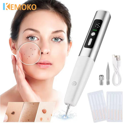 Laser Plasma Pen Mole Wart Skin Tag Remover Black Dots Freckle Dark Spot Wart Eliminator Papilloma Nevus Remover Plasma Pen
