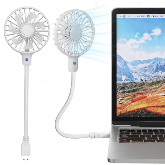 2025 USB Handheld Fan Silent Cooling Power Bank Portable Wireless Mini Play USB Plug Fans With Switch Summer Outdoors and Travel