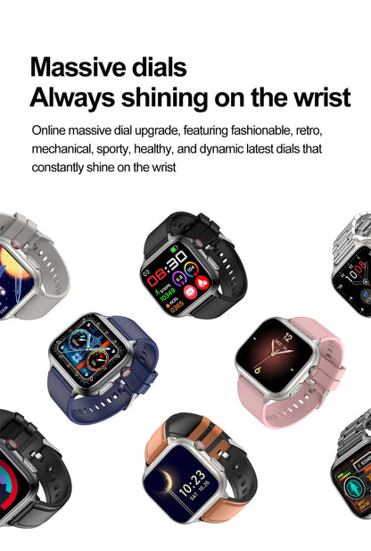 2025 Medical Grade ECG+PPG Smart Watch – Blood Sugar & Health Monitor