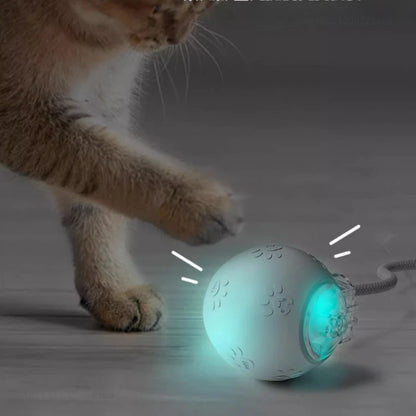 Xiaomi POPO Smart Automatic Cat Teasing Ball Indoor Pet Interactive Rolling Ball Electric Pet Ball Toy Simulated Tail For Cats