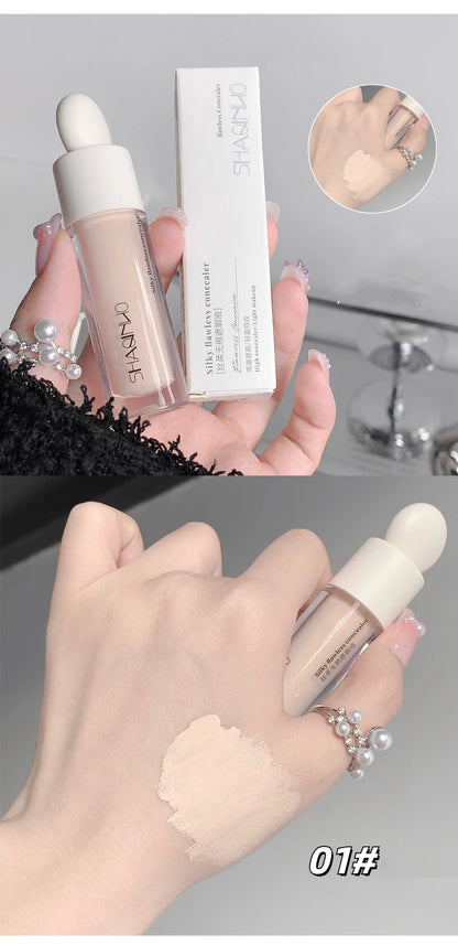 High Covering Concealer Cream Texture Covers Acne Marks Dark Circles Face Makeup Liquid Concealer Lasting Brighten Face Cosmetic