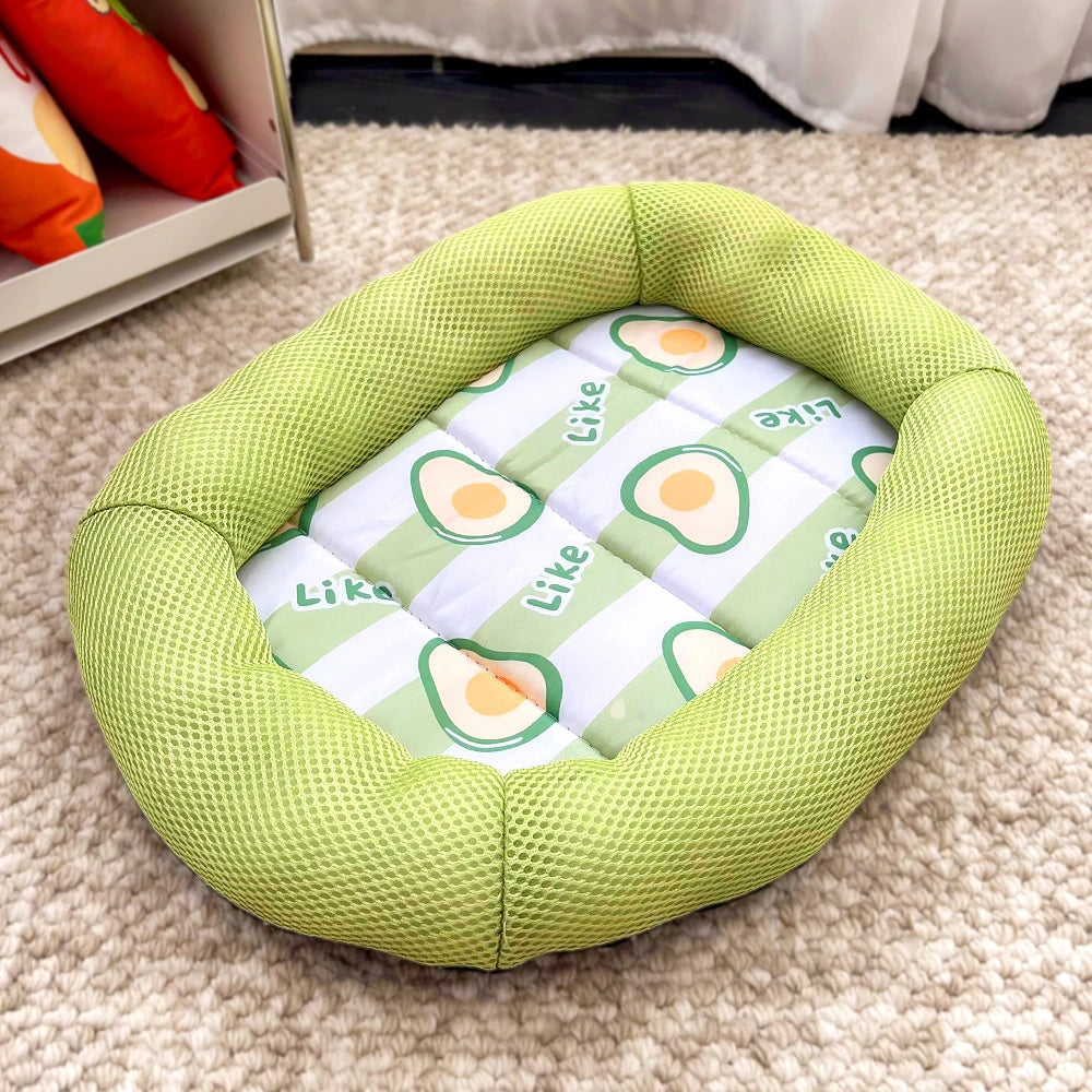 Summer Cooling Pet Cat Bed Cushion Ice Pad Dog Sleeping Square Mat for Puppy Dogs Cats Pet Kennel Top Quality Cool Cold