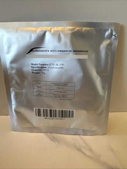 100% Effect Fat Freezing Membrane Anti Freeze Sterile Single Packaged Antifreeze Membrane Body Slimming Fat Cryo Cooling Pad