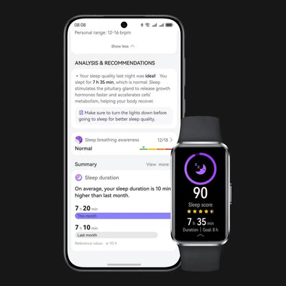 Band 10 Smartwatch – Sleep Tracking, Health Monitor, 14-Day Battery, iOS & Android