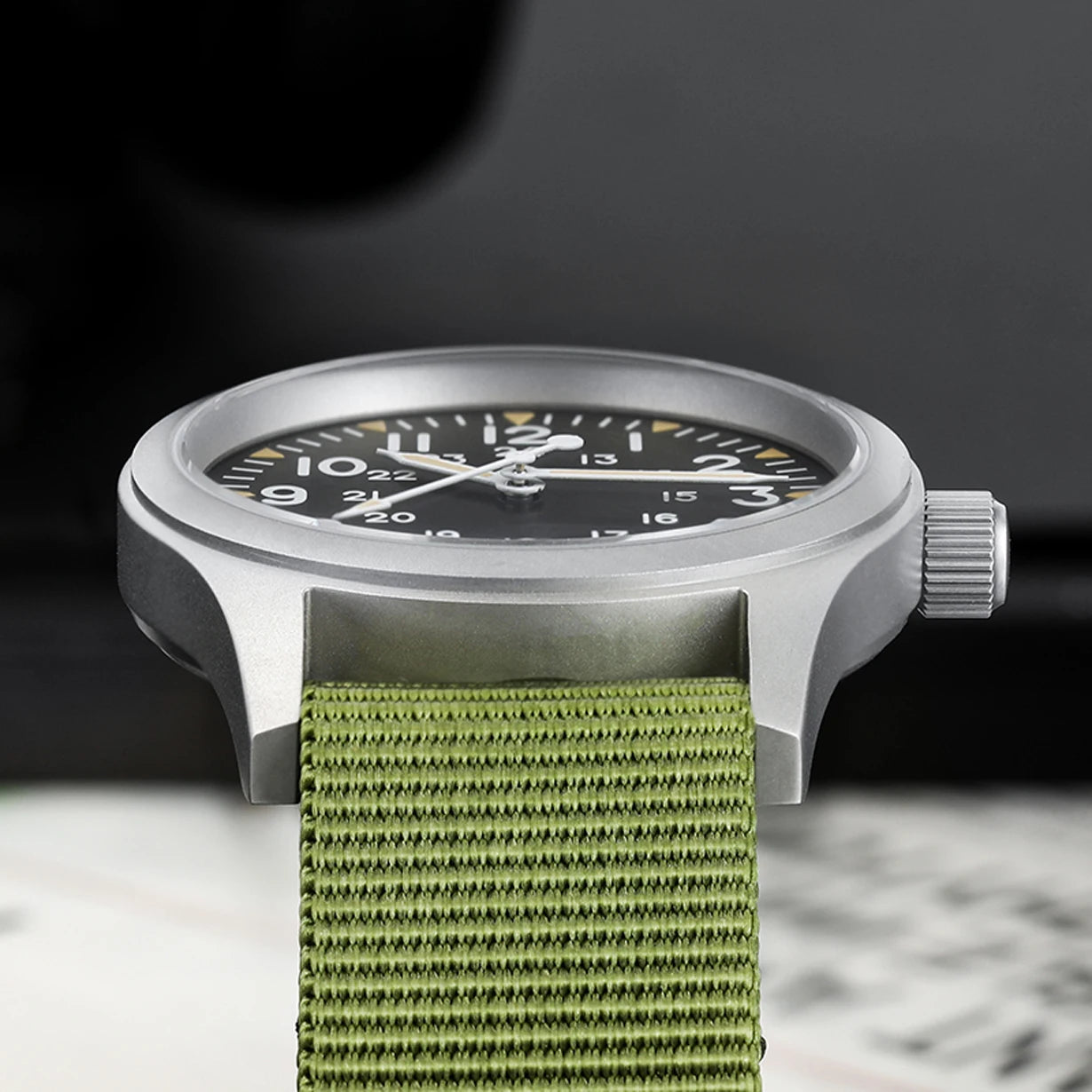 Militado ML05 38mm Vintage Watch VH31 Quartz Movement Field Watches Domed Sapphire Crystal With High Clear AR Coating Wristwatch