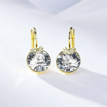 Fashion Small Bella Boucle D'oreille Femme made with Crystal from Austria for Women Wedding Party Jewelery Accessory Bijoux Gift