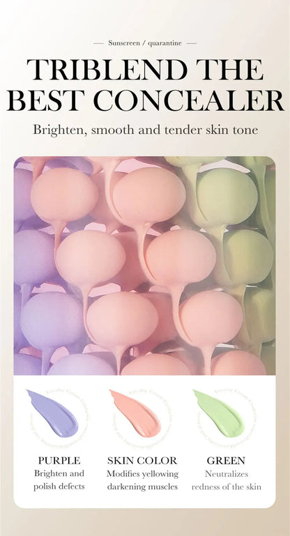 SPF50+ Makeup Primer Moisturizing Isolation Cream Invisible Pores Facial Base Brighten Correcting Skin Tone Refreshing Cosmetics