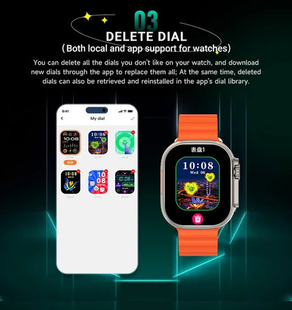 BW9 Pro Smartwatch - Independent SIM card calling, dual-core CPU, 2D graphics enhancement and an ultra-long 400mAh battery life