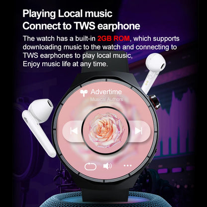 HT30 OPEN-HarmonyOS Smart Watch AMOLED 2GB ROM Men Sport Watches Local Video Custom Dials NFC Heart Rate Blood Oxygen Smartwatch