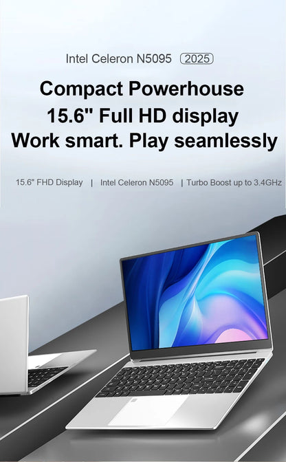 Xiaman 15.6" Gaming Laptop - Intel Celeron N5095 16GB DDR4 1TB SSD Windows 11 1080P
