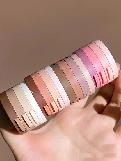 Macaron Three-layer Eyeshadow New Pearlescent Matte Flash Contouring Earth Tone Band Mirror Nose Profile 3-in-1 Makeup Palette