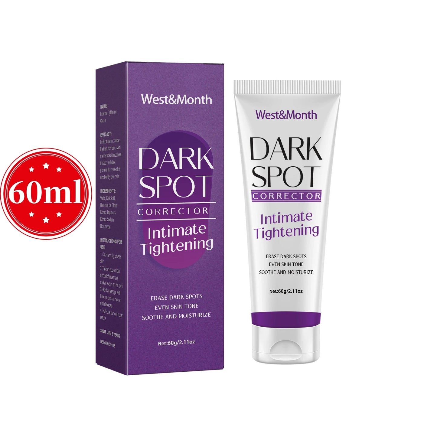 Body Whitening Cream Private Parts Underarm Knee Thigh Inner Melanin Bleaching Brighten Lotion Dark Skin Healthy White Body Care