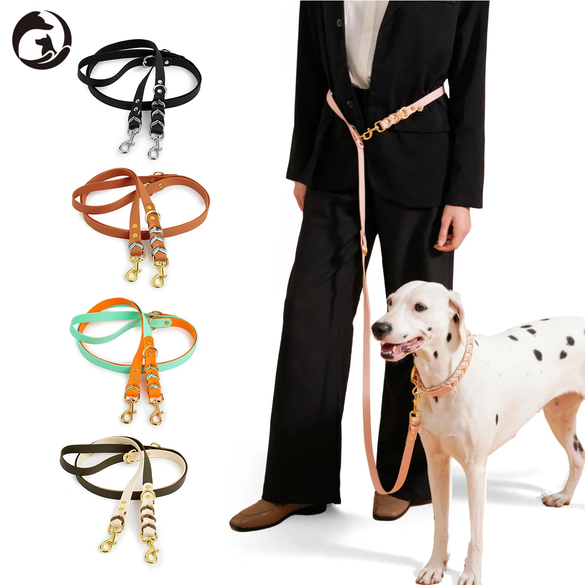 Dog Leashes Solid Durable And Super Tensile Force Dog Rope Colorful Multifunctional Luxury Handmade Leash For Medium Large Dogs
