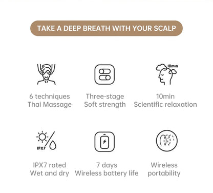 3D Electric Head Massager for Cats Dogs Pets Scalp Massager Rechargeable Body Relax Massager Promote Hair Growth Pet Supplies