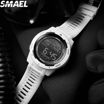 SMAEL 8105  Watch for Men Digital Watches Sports LED Wristwatches Men's 50m Waterproof Watch Digital Light Stopwatch