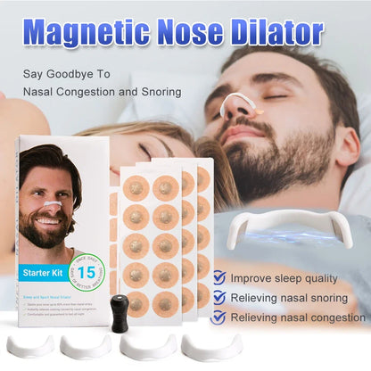 Sport Nasal Dilator Sleep Nasal Breathing Dilators Starter Kit Nose Breathe Strips Magnetic Nasal Strips Reduce Snoring