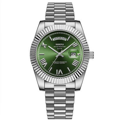 NIBOSI Luxury Men Quartz Watch Waterproof Date Luminous Wristwatch Sports Stainless Steel Men's Watches Male Clock Reloj Hombre