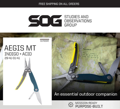SOG 5 In 1 Mini Compact Multitool Pliers Lightweight EDC Pocket Knife Hunting Fishing Camping Supplies Micro Tools equipment