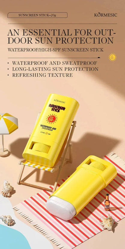 Sunscreen Cream Stick SPF 50+ UV Protective Anti Oxidant Sun Block Isolation Cream Lightweight Korea for All Skin Type Cosmetics