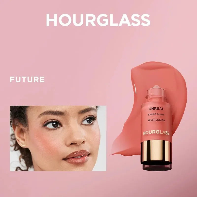 Hourglass New UNREAL Liquid Texture Powder Blusher Full Clear Color Cheek Fluidity Easy Push Away Create Natural Skin Portable