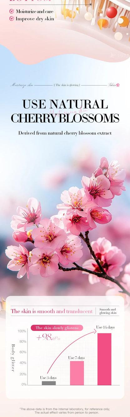 Sakura Skin Whitening Cream Dark Spots Removal Bleach Body Care Lotion Permanently Woman Beauty Moisturizing Korean Cosmetics