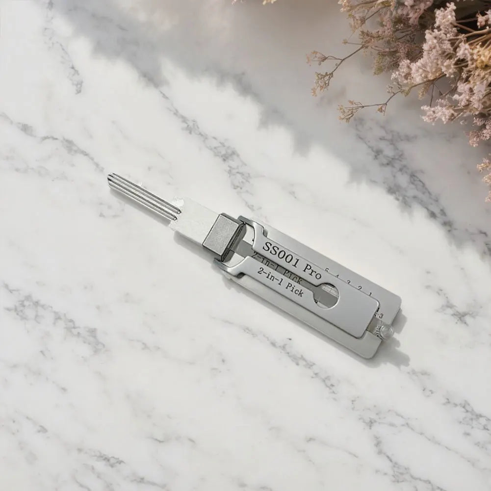 1-5PCS Keys Decoder Hook Tool O-ring Pickup Kit 2 In 1 Precision Hook & Pick Set Lock Decoder Stainless Steel Precision Tools